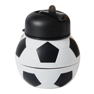 Gourde pliable en silicone spécial football - 550 ml personnalisable