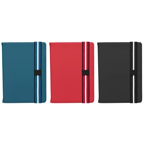 Journal rechargeable en PU recyclé à motif chevron – A5 personnalisable