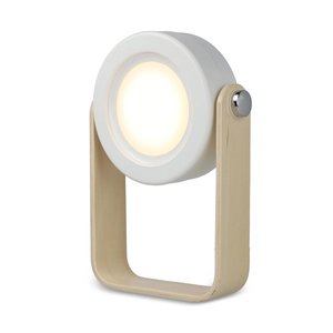 Lampe LED multifonctionnelle avec poignée en bambou personnalisable