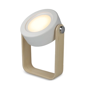 Lampe LED multifonctionnelle avec poignée en bambou personnalisable