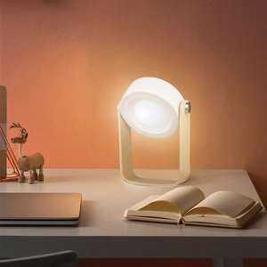 Lampe LED multifonctionnelle avec poignée en bambou personnalisable