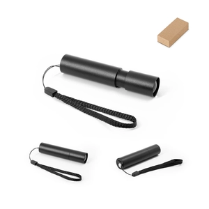 Lampe torche rechargeable en aluminium recyclé (100 % rAL) avec embout extensible de 30 mm