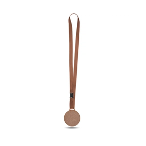 Médaille en MDF avec cordon satin made in france - découpe à la forme personnalisable