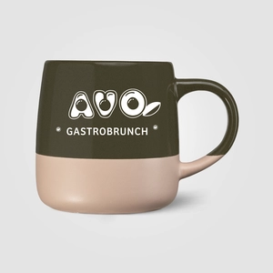 Mug céramique - design à blocs de couleur - 445 ml personnalisable