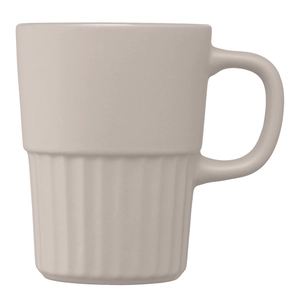 Mug en céramique avec finition mate et relief cannelé – 445 ml personnalisable