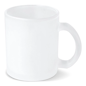 Mug en verre dépoli grande taille avec finition givrée 335ml personnalisable