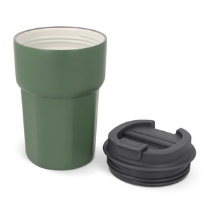 Mug thermos 350 ml en acier inox et céramique personnalisable