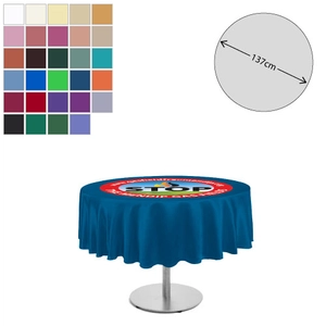 Nappe ronde en tissu 137 cm de diamètre personnalisable