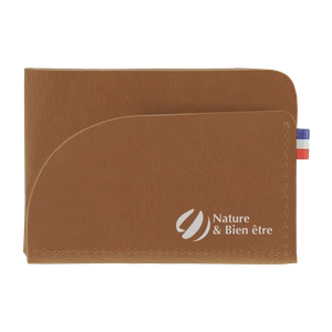Porte cartes fabrication française en matières végétales personnalisable