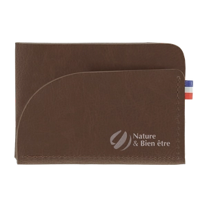 Porte cartes fabrication française en matières végétales personnalisable