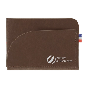 Porte cartes fabrication française en matières végétales personnalisable