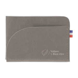 Porte cartes fabrication française en matières végétales personnalisable