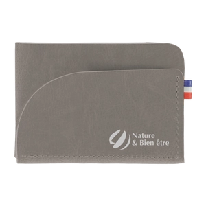 Porte cartes fabrication française en matières végétales personnalisable