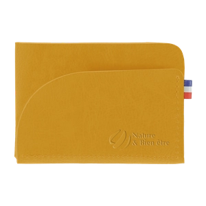 Porte cartes fabrication française en matières végétales personnalisable