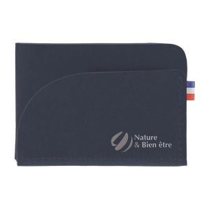 Porte cartes fabrication française en matières végétales personnalisable