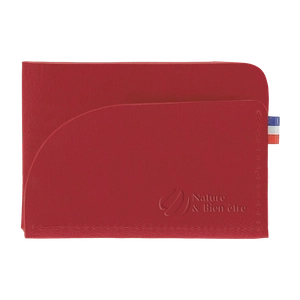 Porte cartes fabrication française en matières végétales personnalisable