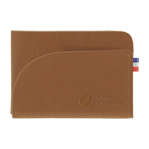 Porte cartes fabrication française en matières végétales personnalisable