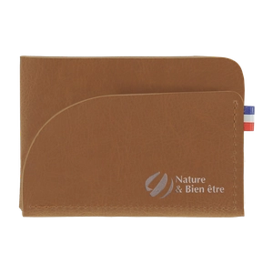 Porte cartes fabrication française en matières végétales personnalisable