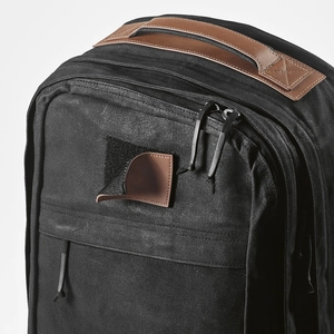 Sac à dos en coton recyclé 27l avec revêtement cire - compartiment pour ordinateur personnalisable