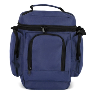 Sac isotherme en PET recyclé 600D avec nombreuses poches personnalisable