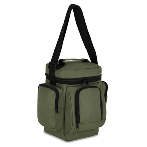 Sac isotherme en PET recyclé 600D avec nombreuses poches personnalisable