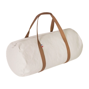 Sac polochon confectionné et tissé en France - coton recyclé 250gr/m2 personnalisable