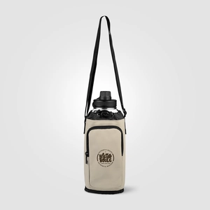 Sac pour bouteille en PU recyclé à fermeture éclair - 1.8 L personnalisable
