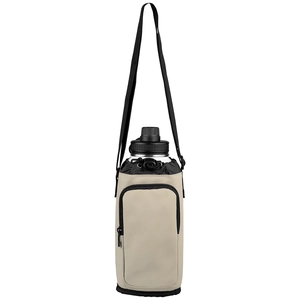 Sac pour bouteille en PU recyclé à fermeture éclair - 1.8 L personnalisable