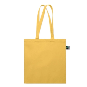 Sac shopping en coton avec soufflet et longues anses personnalisable