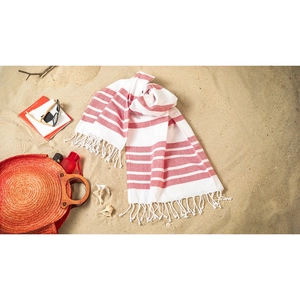 Serviette de plage en coton recyclé et polyester recyclé 180 g/m² personnalisable
