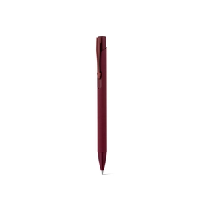 Stylo à bille en aluminium recyclé avec finition en caoutchouc personnalisable