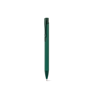 Stylo à bille en aluminium recyclé avec finition en caoutchouc personnalisable