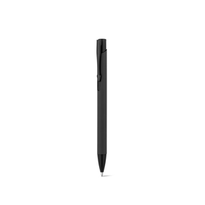 Stylo à bille en aluminium recyclé avec finition en caoutchouc personnalisable