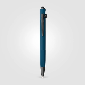 Stylo à bille en aluminium recyclé - mécanisme à bouton-poussoir et stylet personnalisable
