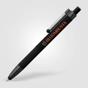 Stylo aluminium recyclé, monochrome - stylet anti-stress personnalisable