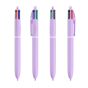 Stylo BIC® 4 Couleurs® Pastel personnalisable