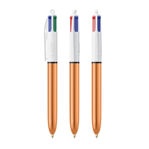 Stylo BIC® 4 Couleurs Shine bille personnalisable