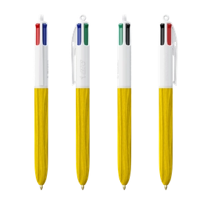 Stylo BIC® 4 Couleurs Wood Style personnalisable