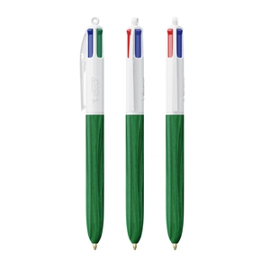 Stylo BIC® 4 Couleurs Wood Style personnalisable