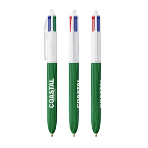 Stylo BIC® 4 Couleurs Wood Style personnalisable