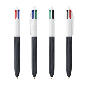 Stylo BIC® 4 Couleurs Wood Style personnalisable