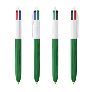 Stylo BIC® 4 Couleurs Wood Style personnalisable