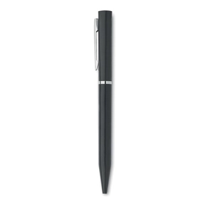 Stylo bille twist paille de blé/ABS encre bleue personnalisable
