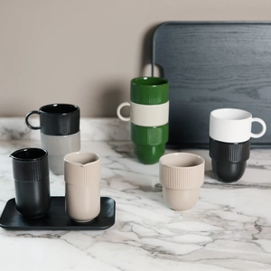 Tasse 270 ml empilable aux couleurs douces personnalisable