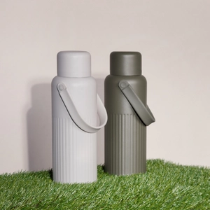 Thermos élégant avec bandes verticales Sagaform personnalisable