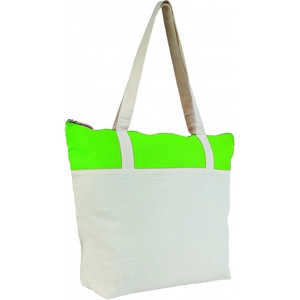 Totebag coton 220gr/m2 zippée avec poche intérieure personnalisable