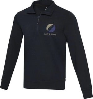 Sweater unisexe Aware™ recyclé à fermeture quart de zip personnalisable