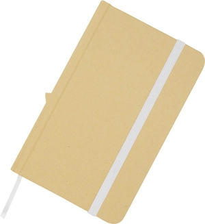 Carnet A6 uni recyclé à couverture rigide personnalisable