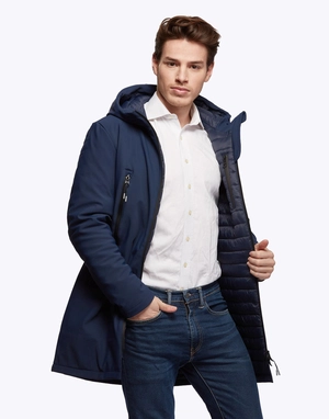 Parka softshell avec doublure doudoune personnalisable