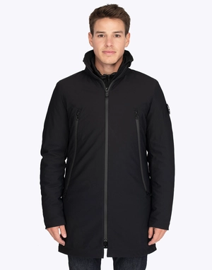 Veste longue imperméable unisexe en softshell 2,5 couches personnalisable